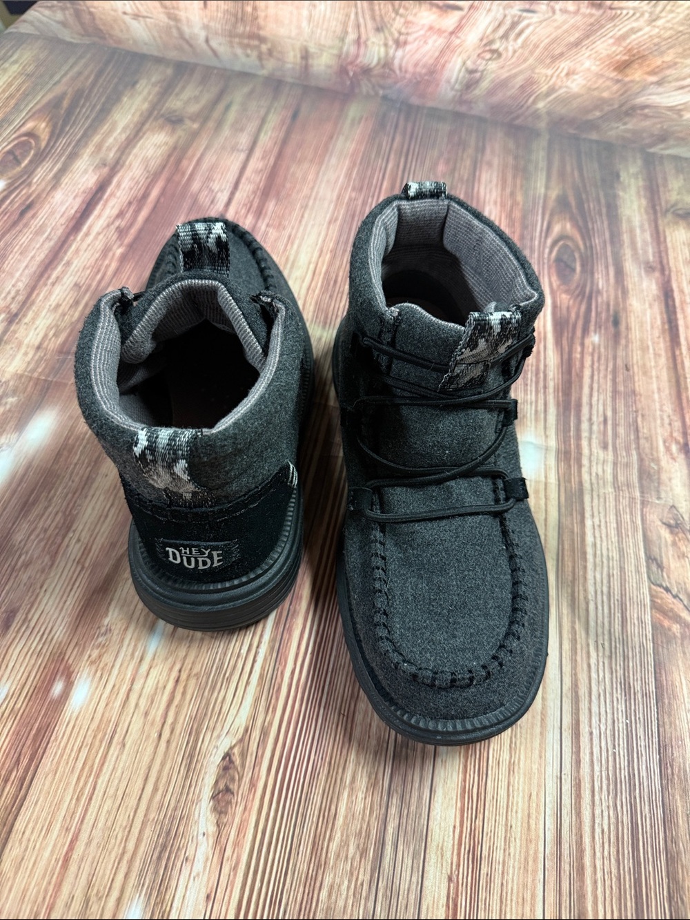 Hey Dude Women Charcoal Gray Moccasin Bootie’s